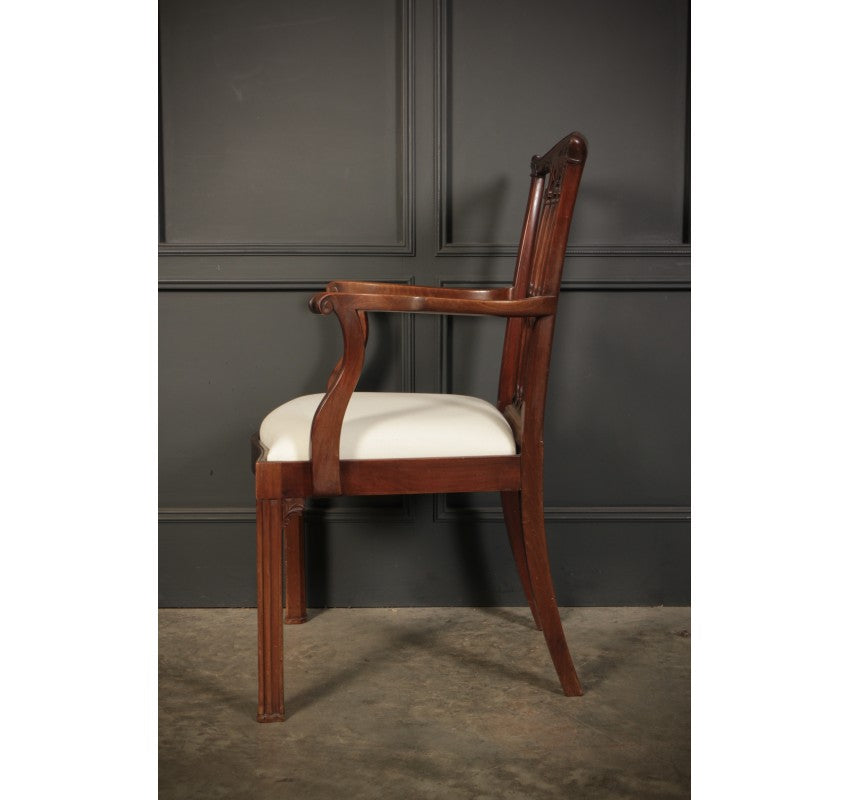 Set of 8 Mahogany Chippendale Style Dining Chairs