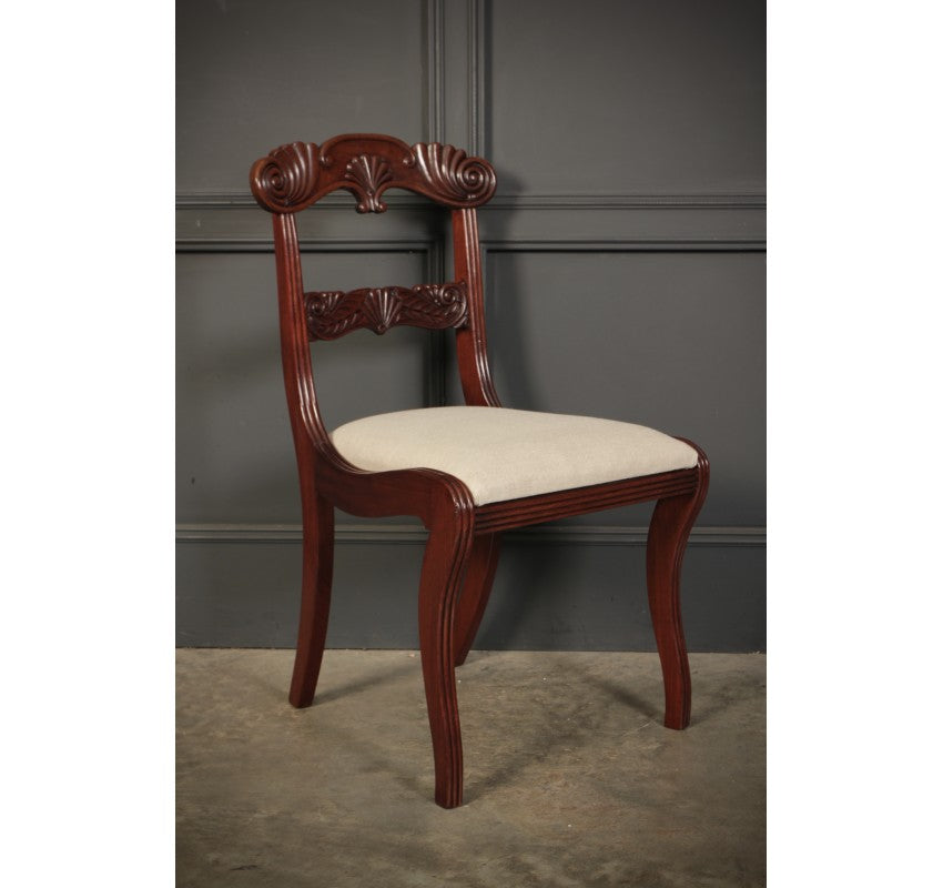 Set of 8 Regency Mahogany Dining Chairs