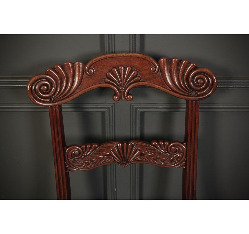 Set of 8 Regency Mahogany Dining Chairs