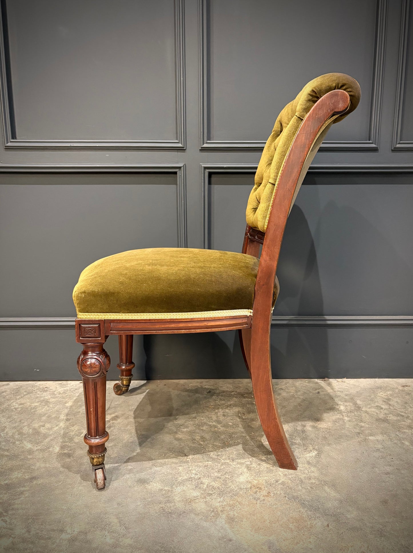Set of Six Victorian Mahogany Dining Chairs