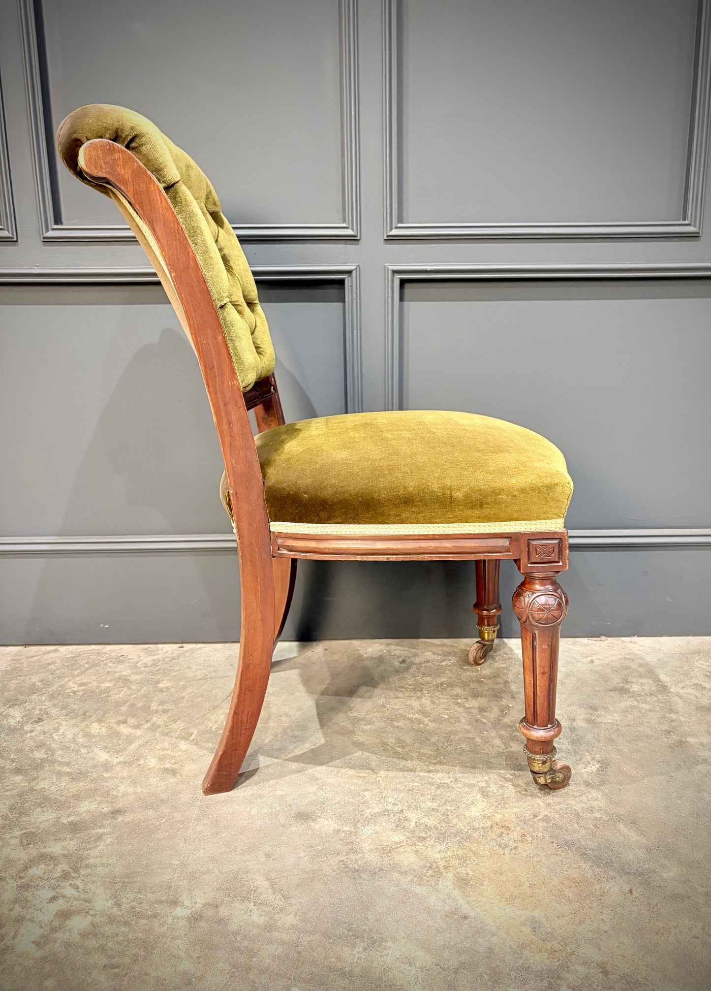 Set of Six Victorian Mahogany Dining Chairs