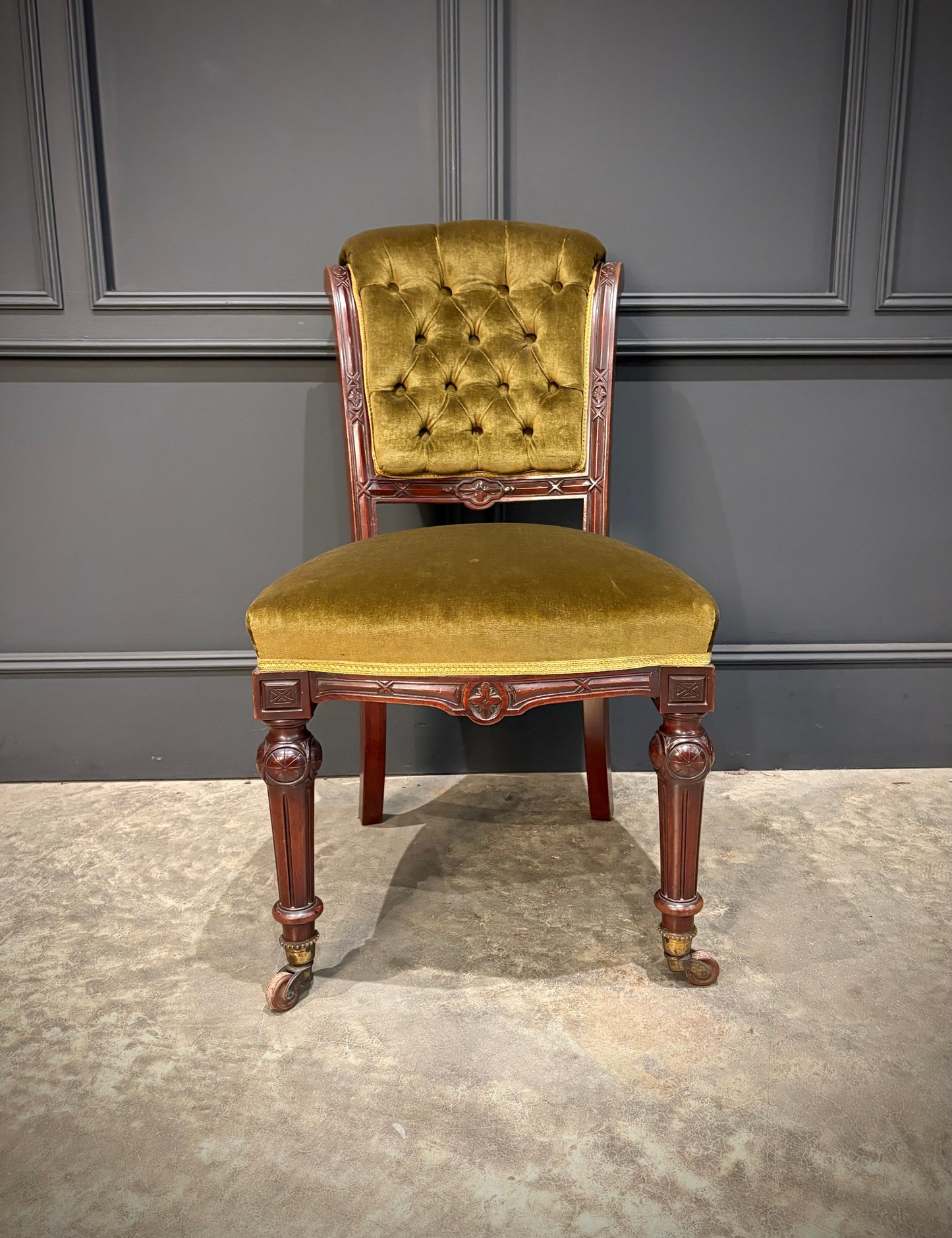 Set of Six Victorian Mahogany Dining Chairs