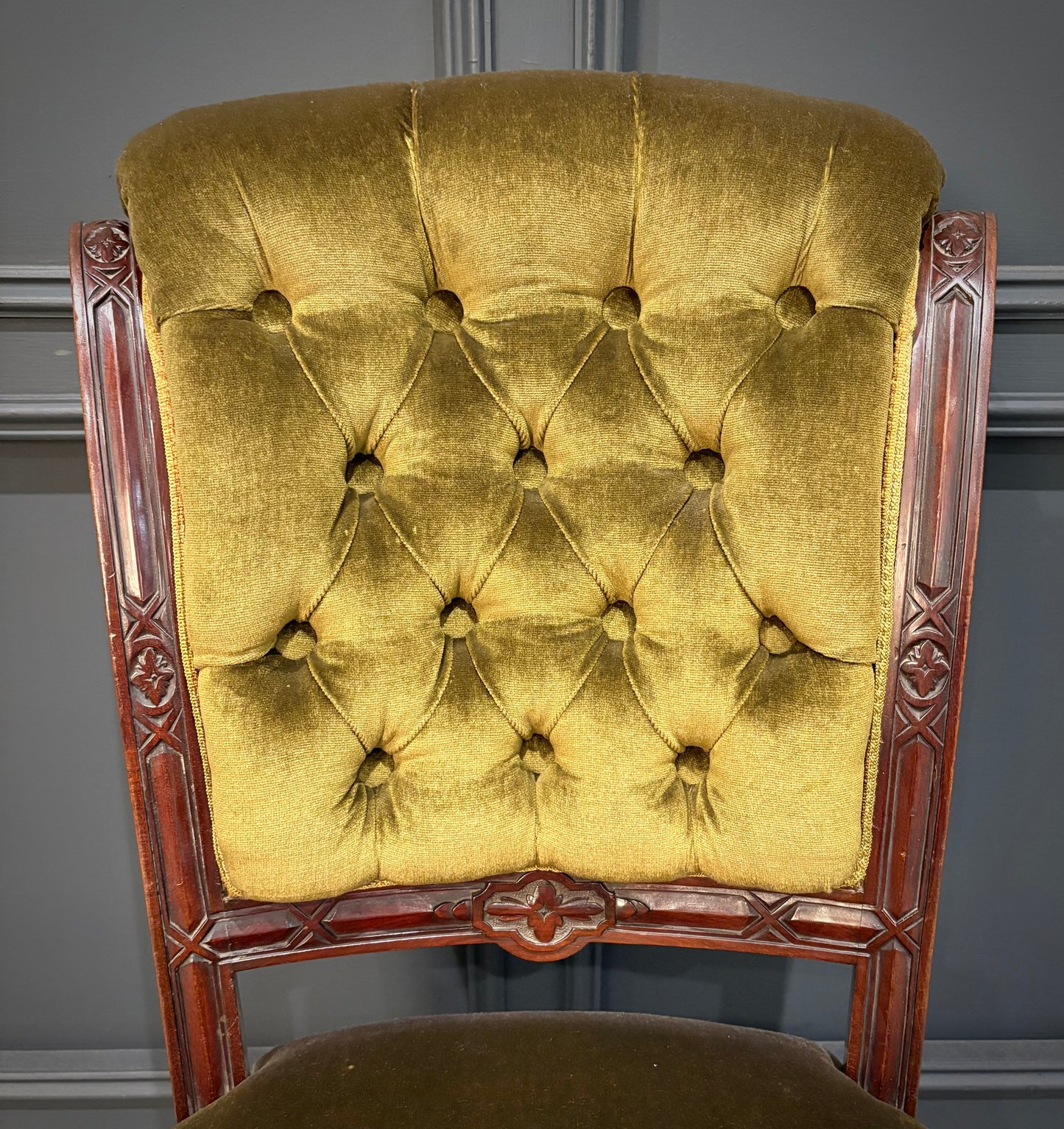 Set of Six Victorian Mahogany Dining Chairs