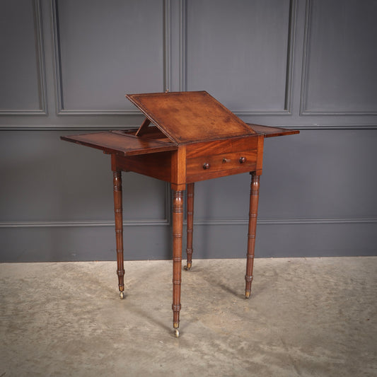 Small Regency Mahogany Writing Table