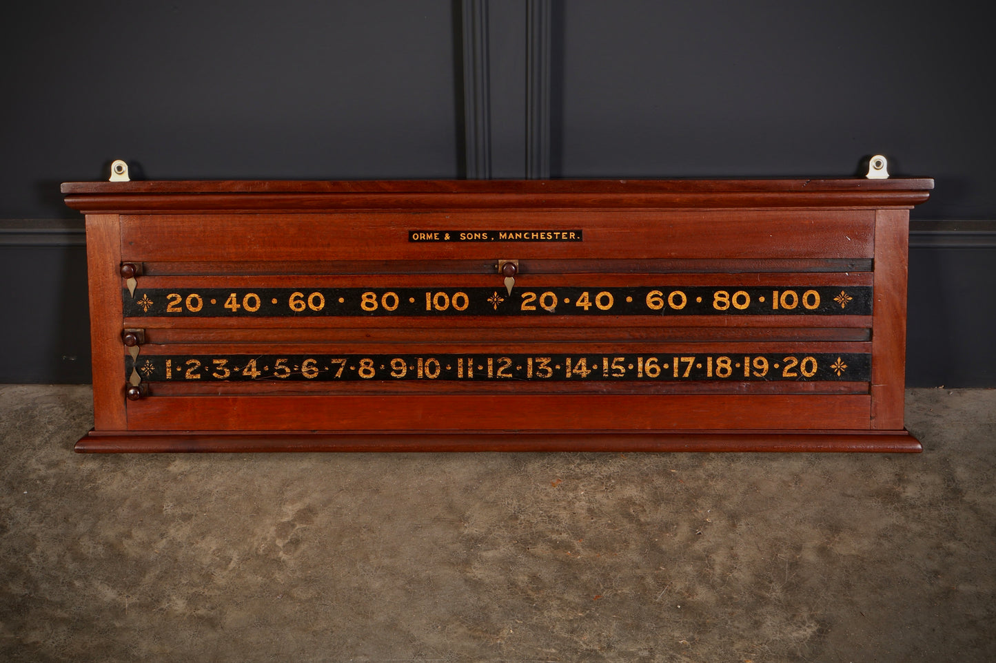 Antique Snooker Scoreboard by Orme & Sons Manchester