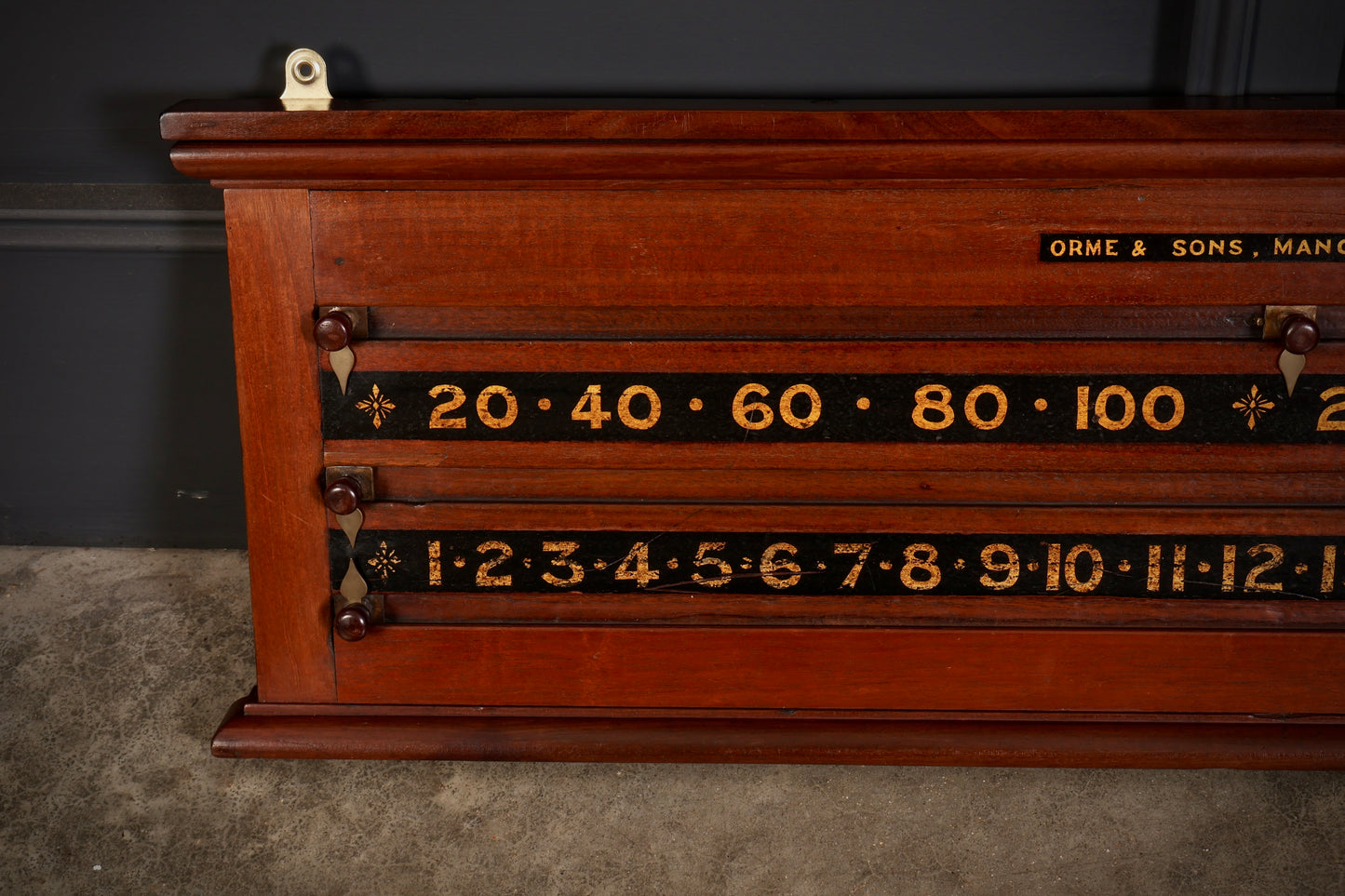 Antique Snooker Scoreboard by Orme & Sons Manchester