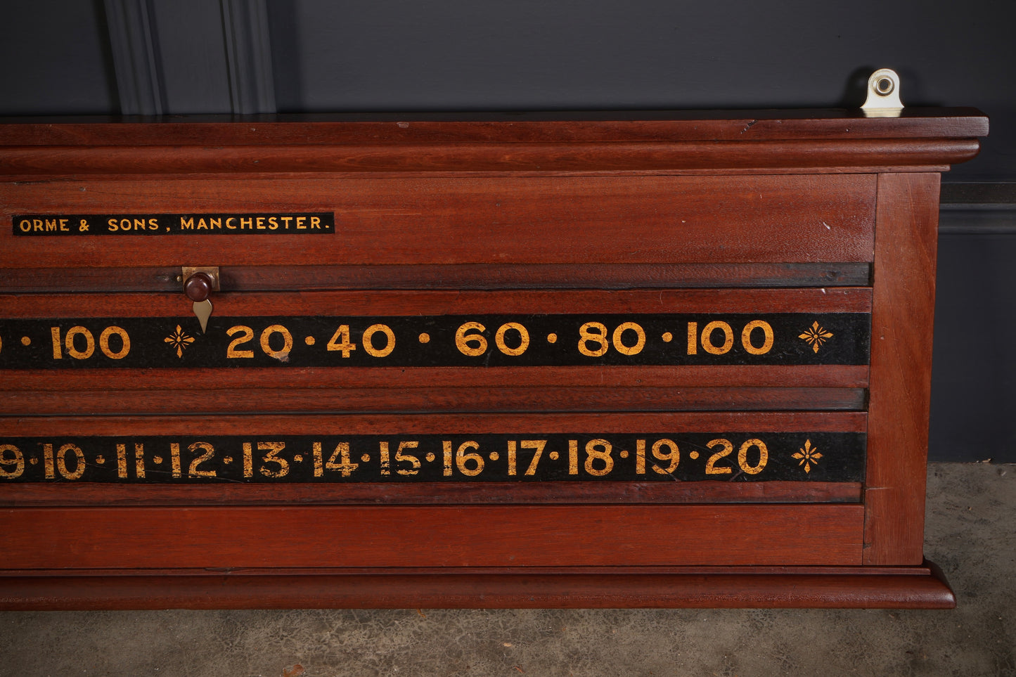 Antique Snooker Scoreboard by Orme & Sons Manchester