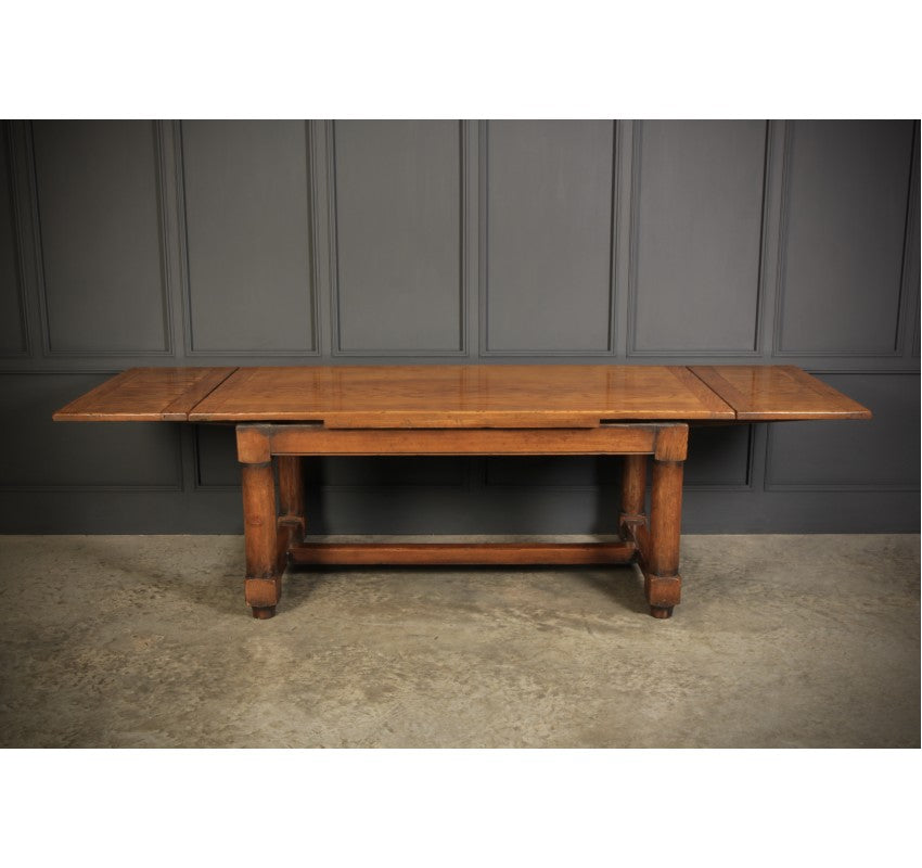 Solid Oak Extending Refectory Dining Table