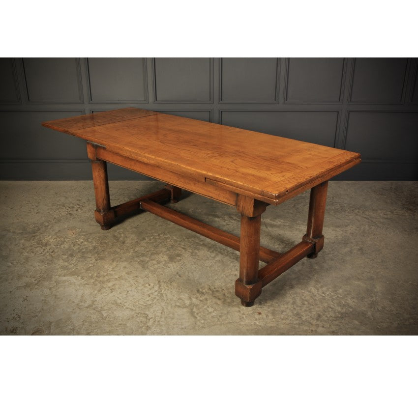 Solid Oak Extending Refectory Dining Table