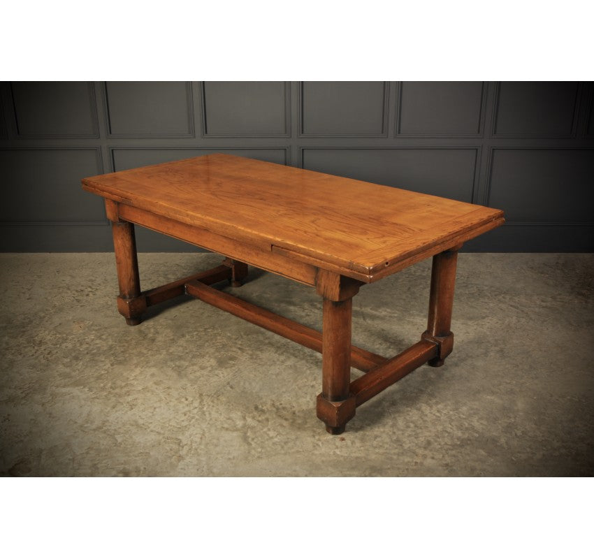 Solid Oak Extending Refectory Dining Table