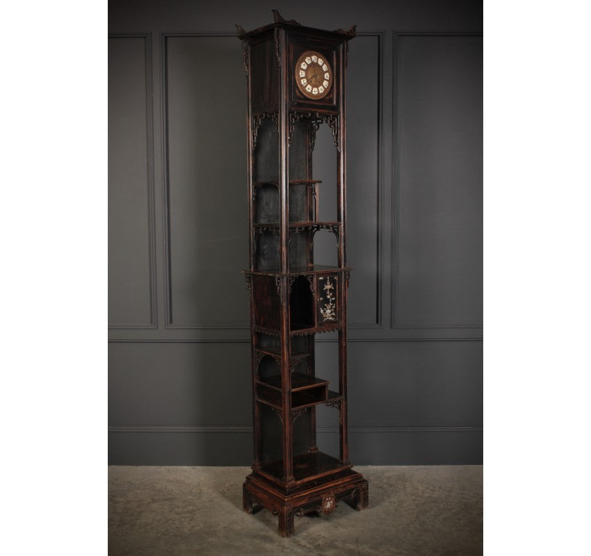 Tall Antique Chinese Clock