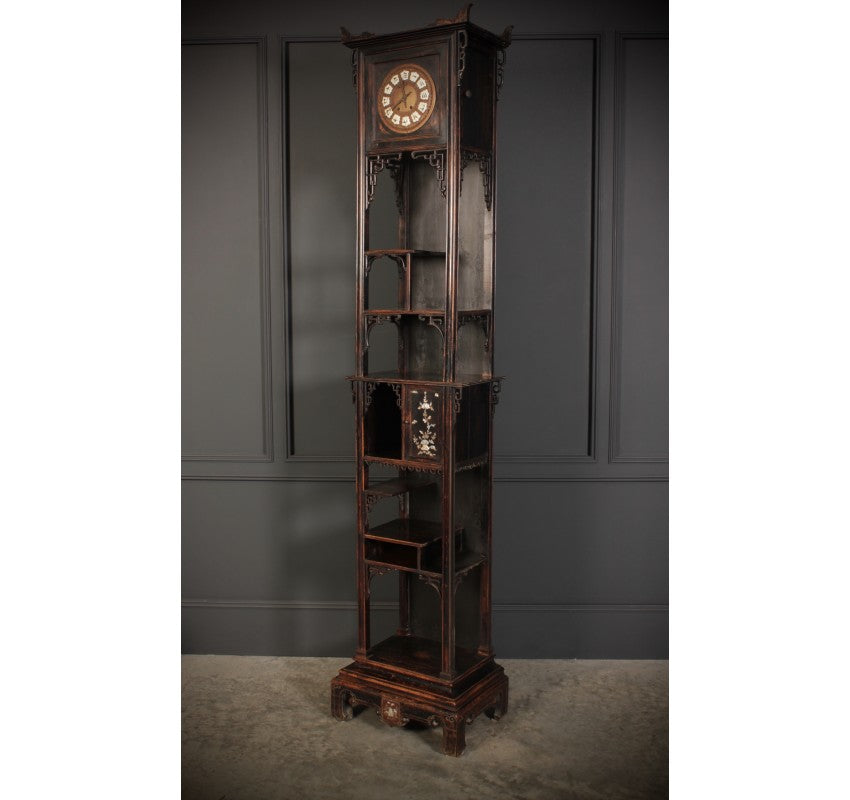 Tall Antique Chinese Clock