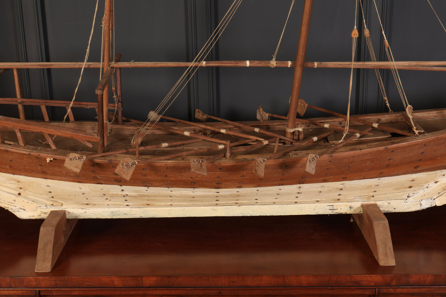 Large Model of Teak Dhow Boat