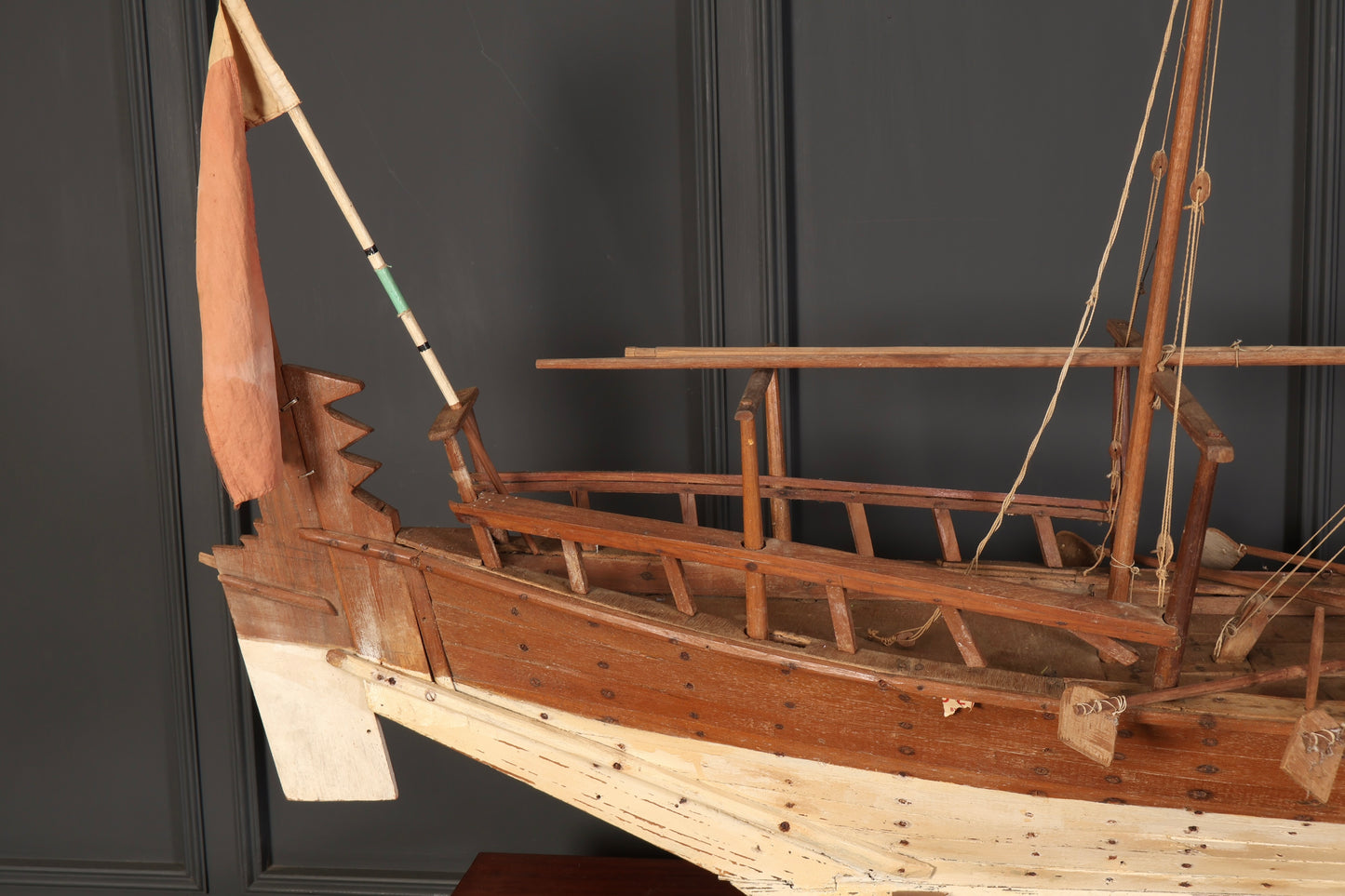 Large Model of Teak Dhow Boat