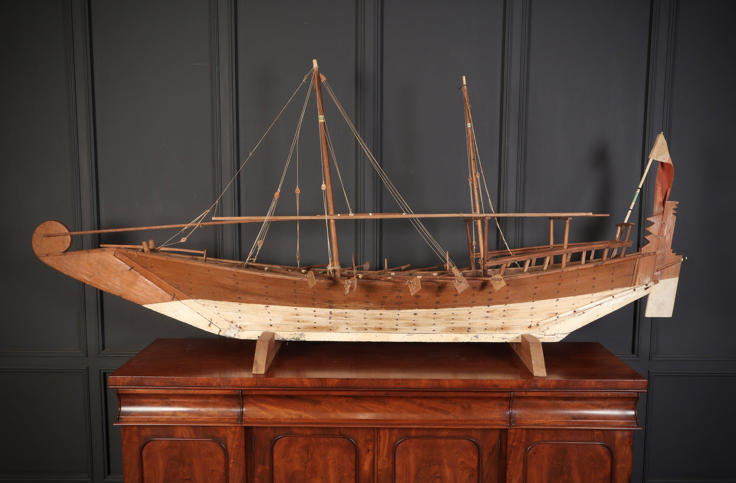 Large Model of Teak Dhow Boat