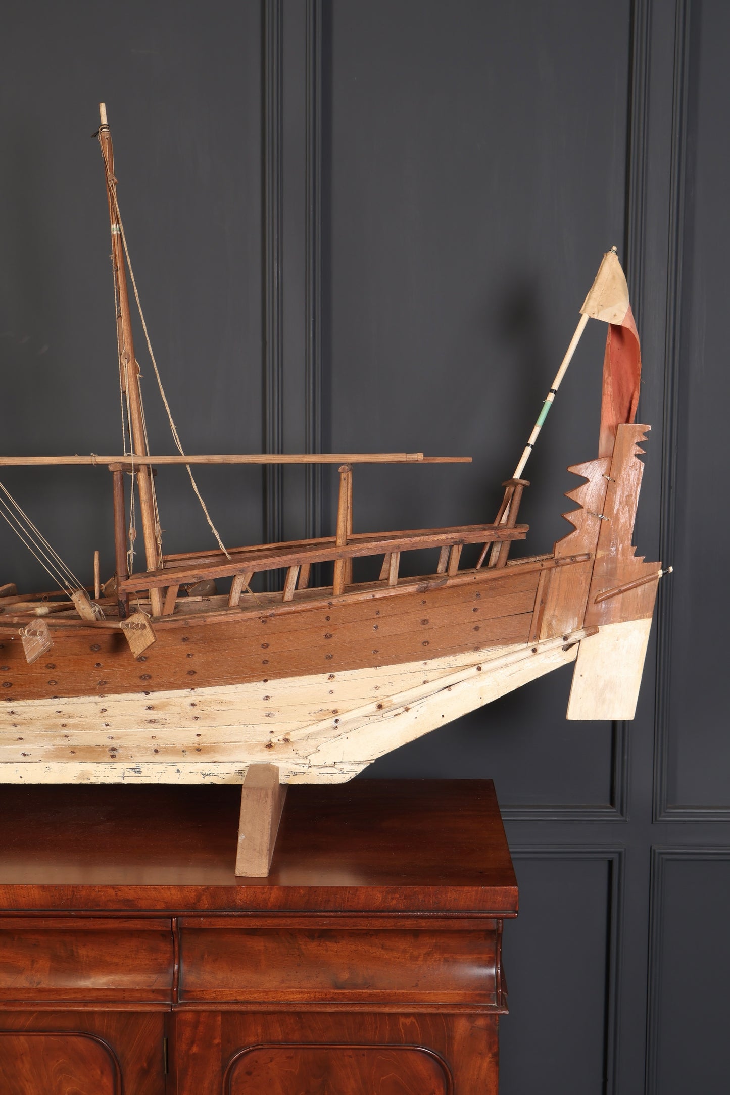 Large Model of Teak Dhow Boat