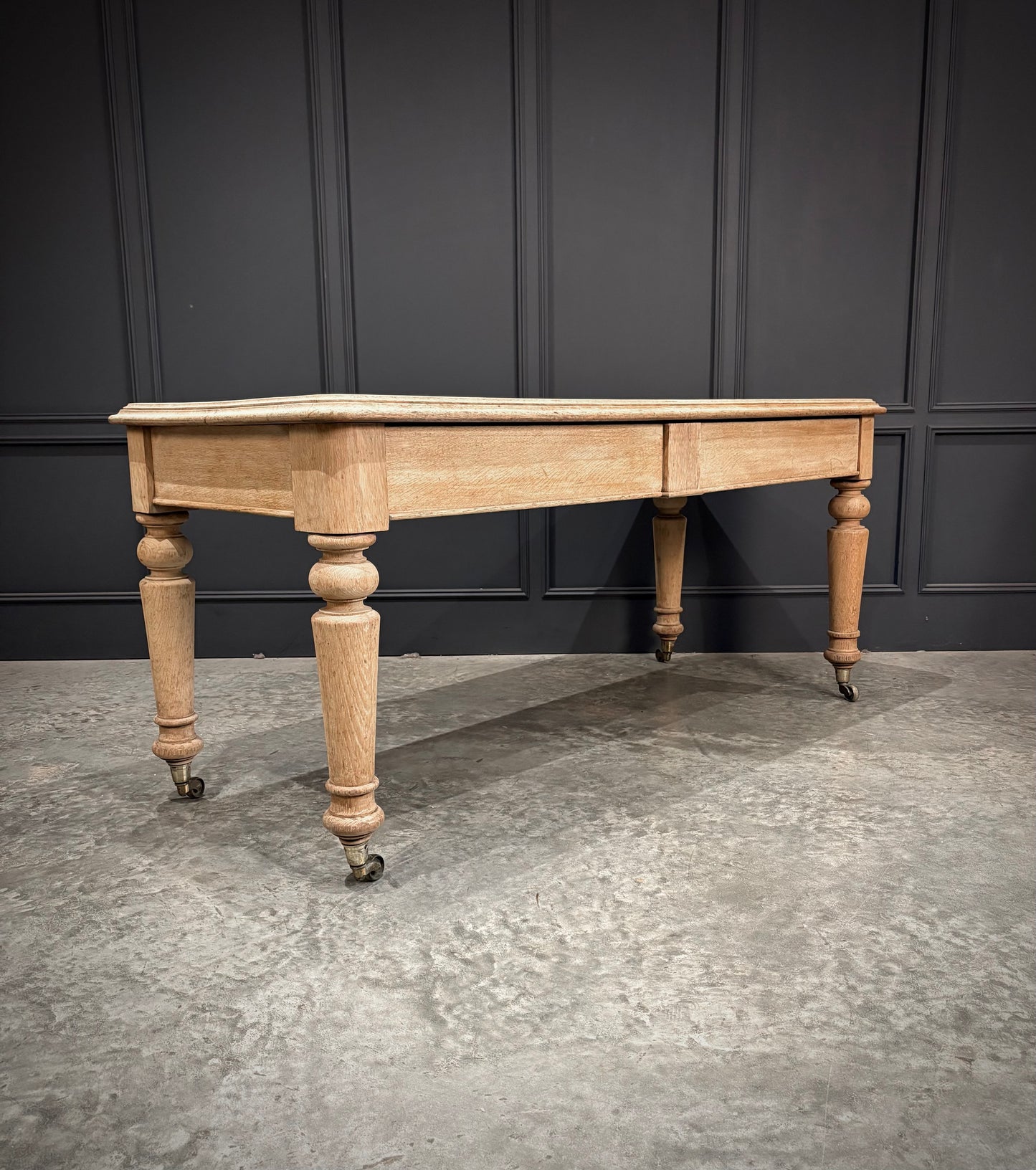 Victorian Bleached Oak Side Table