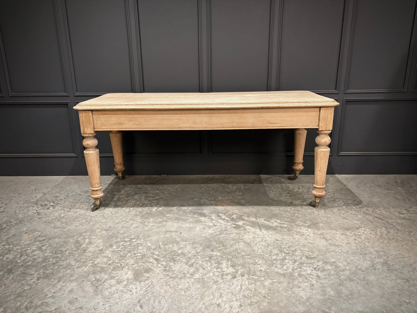 Victorian Bleached Oak Side Table