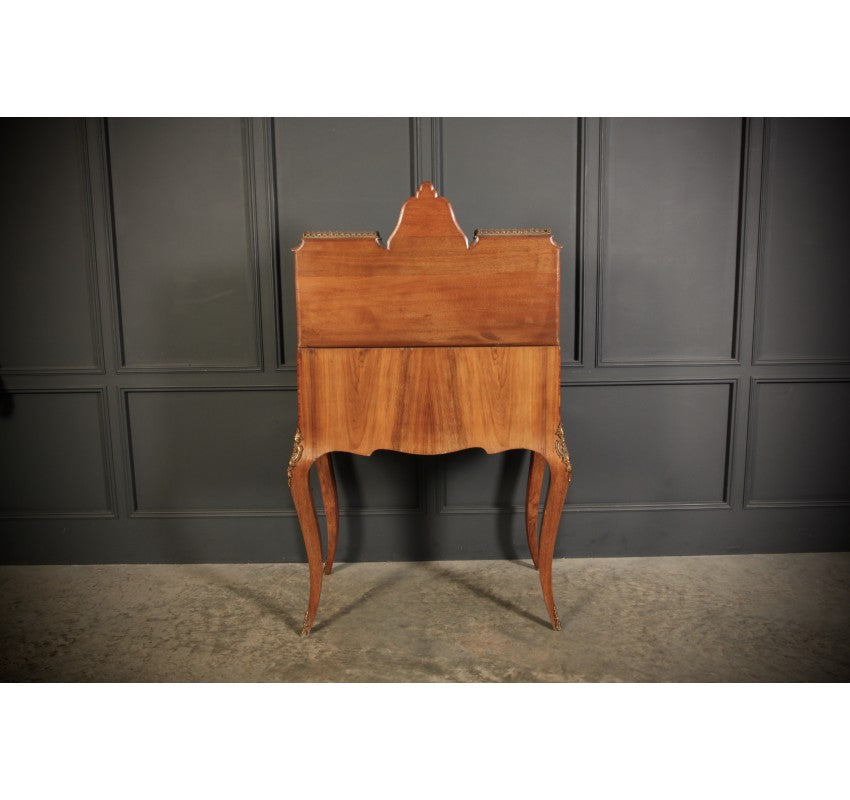 Victorian Inlaid Burr Walnut Ladies Writing Desk (bonheur De Jour)