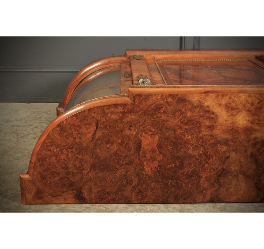 Victorian Inlaid Walnut Credenza Side Cabinet
