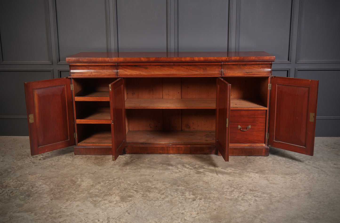 Victorian Mahogany 4 Door Sideboard