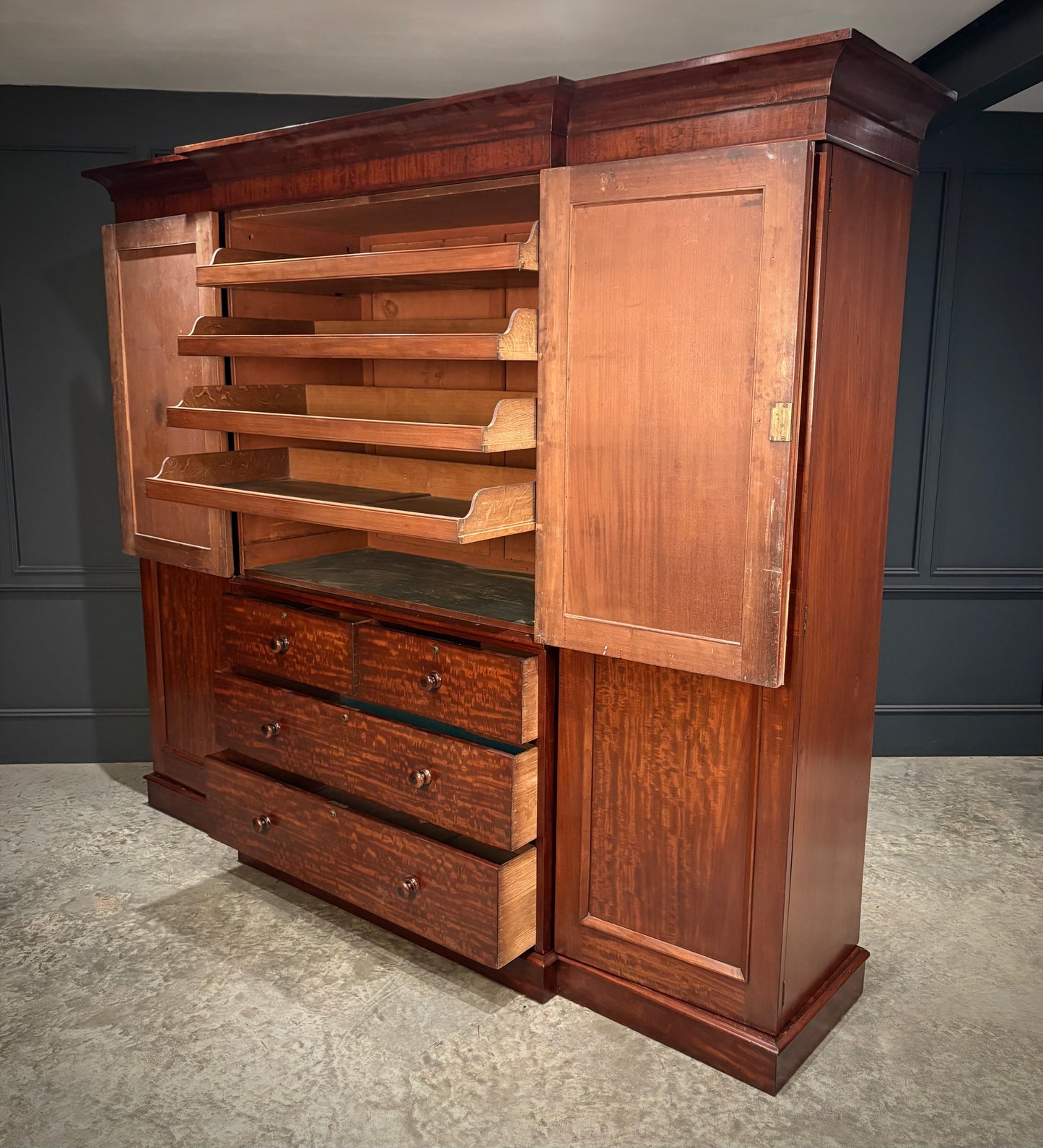 Victorian Mahogany 4 Door Wardrobe