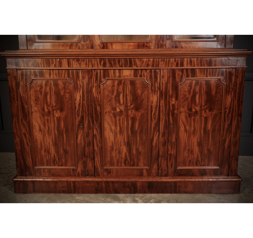 Victorian Mahogany Glazed Bookcase