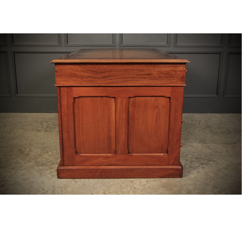 Victorian Mahogany & Leather Desk