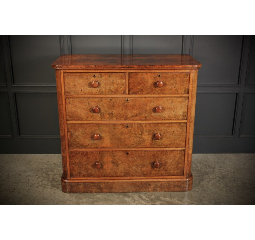 Victorian Pollard Oak Chest of Drawers