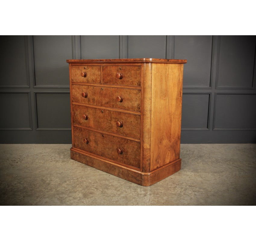 Victorian Pollard Oak Chest of Drawers