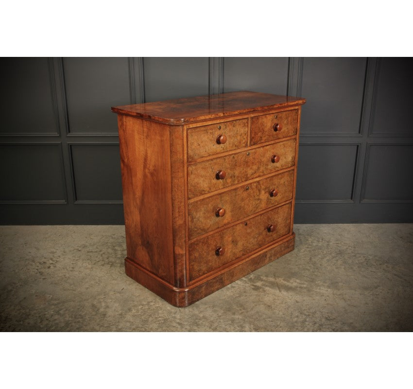 Victorian Pollard Oak Chest of Drawers