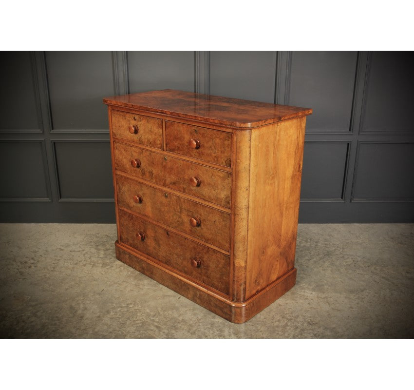 Victorian Pollard Oak Chest of Drawers