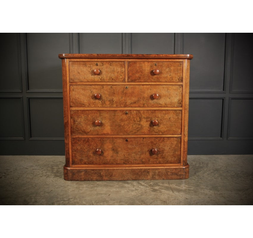 Victorian Pollard Oak Chest of Drawers