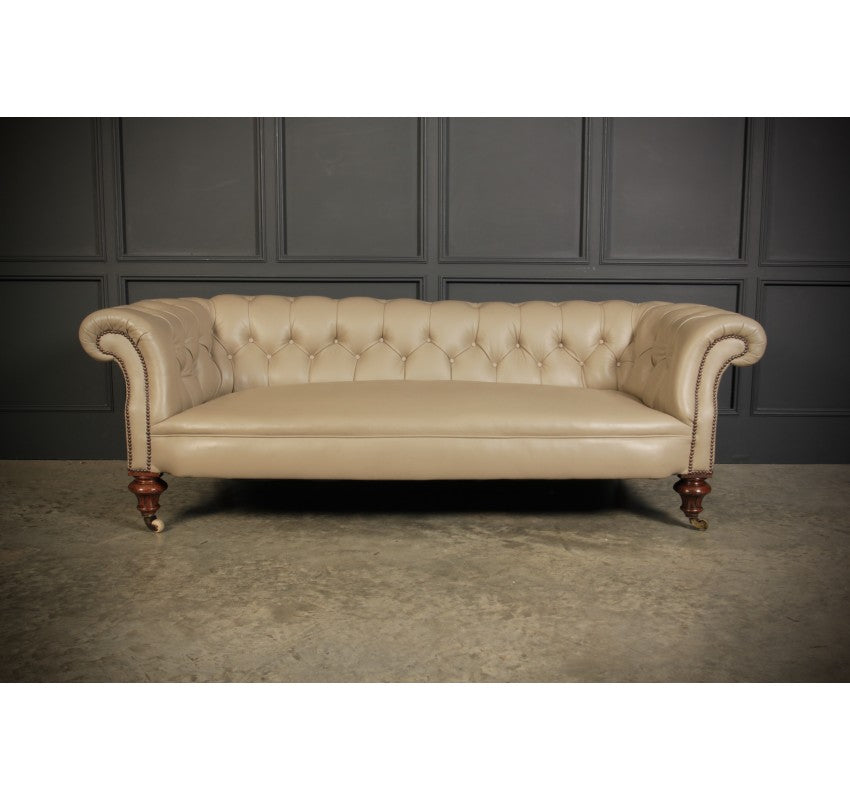 Victorian Leather Chesterfield Sofa