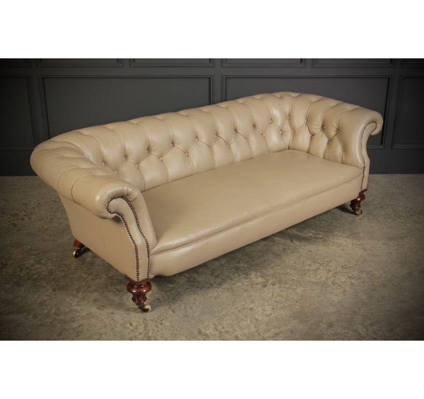 Victorian Leather Chesterfield Sofa