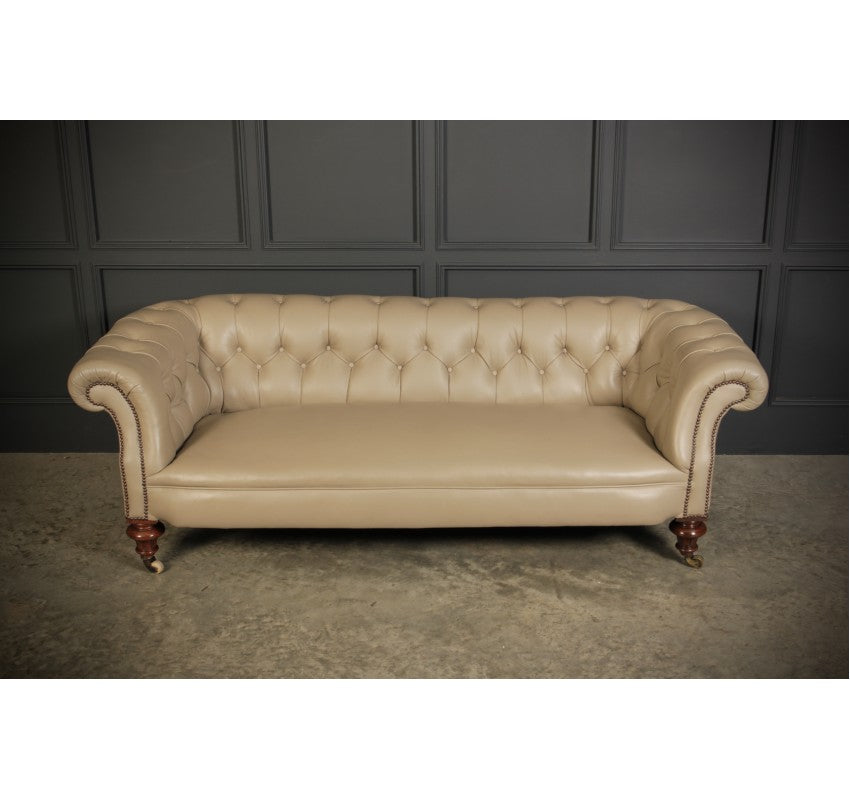 Victorian Leather Chesterfield Sofa