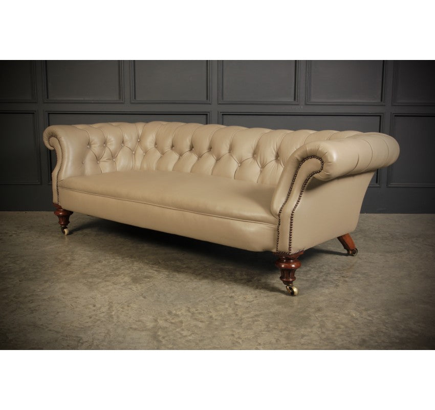 Victorian Leather Chesterfield Sofa