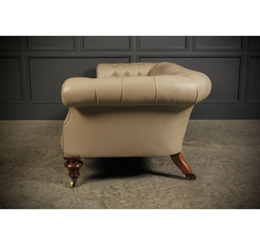 Victorian Leather Chesterfield Sofa