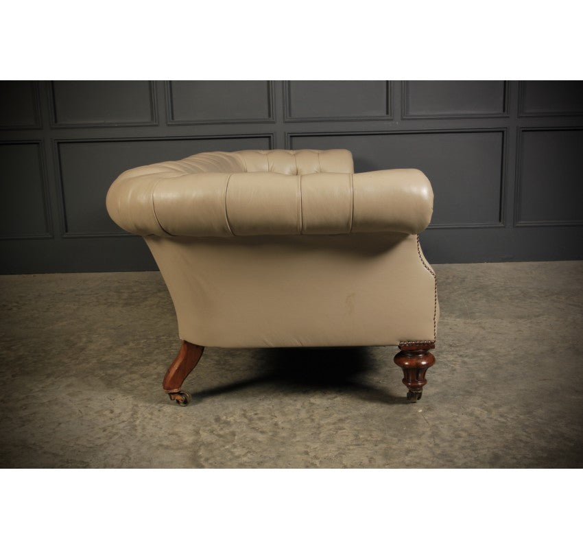 Victorian Leather Chesterfield Sofa
