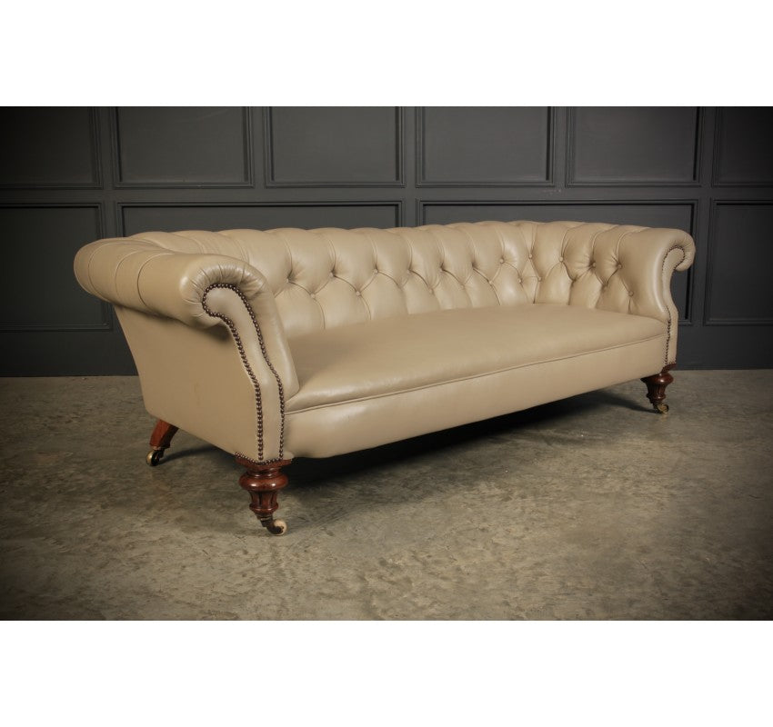 Victorian Leather Chesterfield Sofa