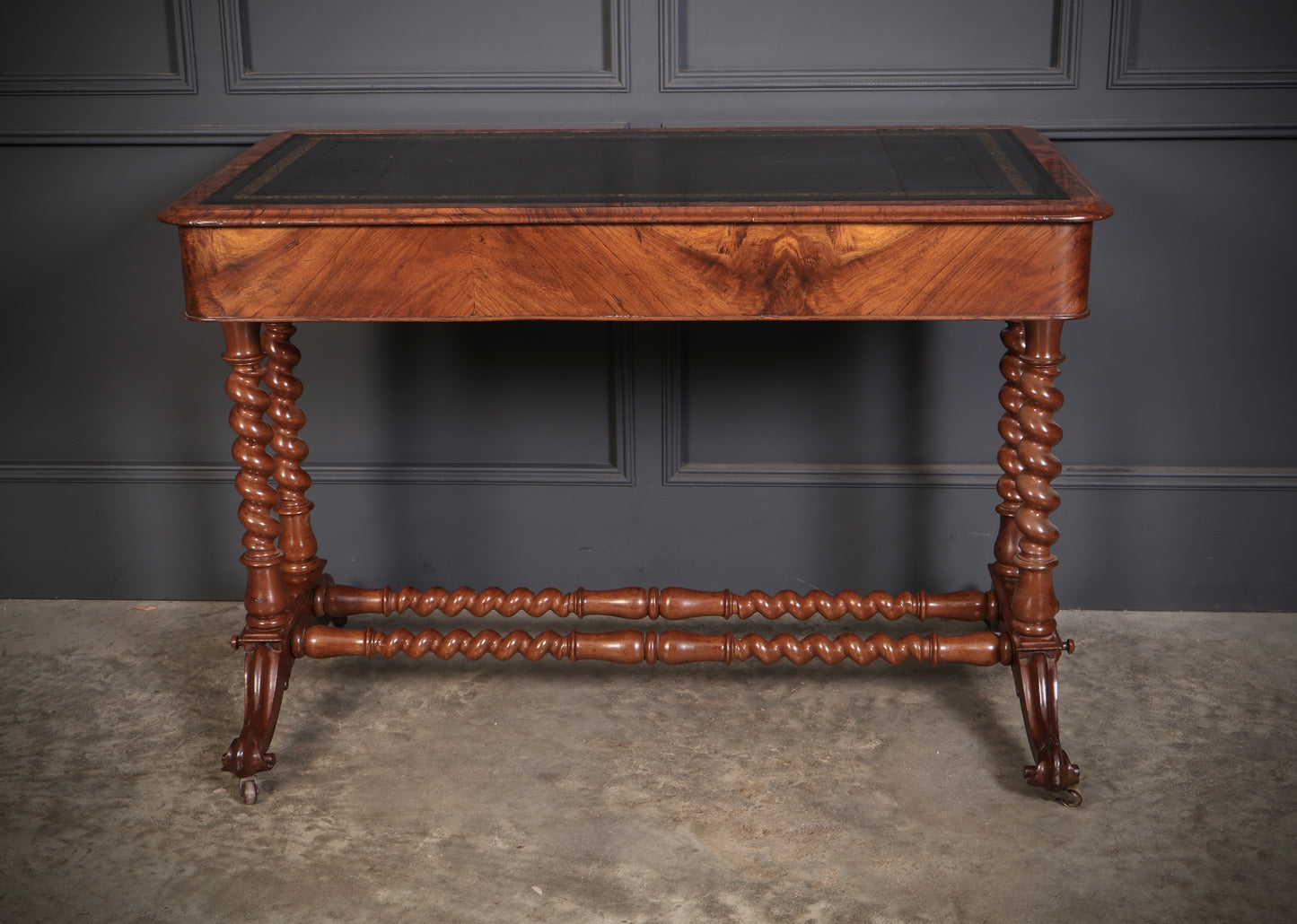 Victorian Walnut Library Writing Table