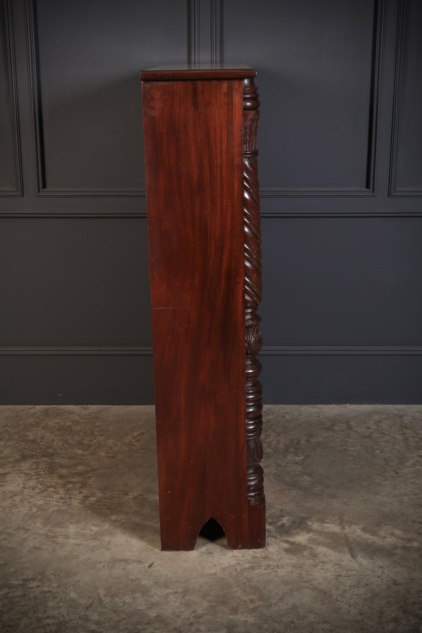 William IV Mahogany Open Bookcase