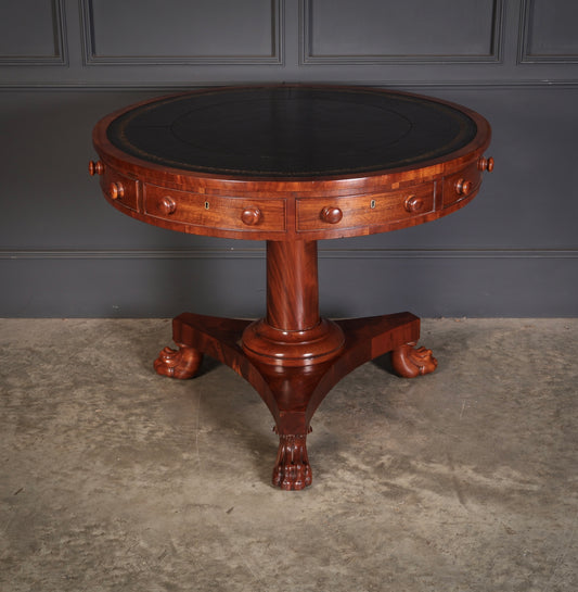 William IV Mahogany Rotating Drum Table