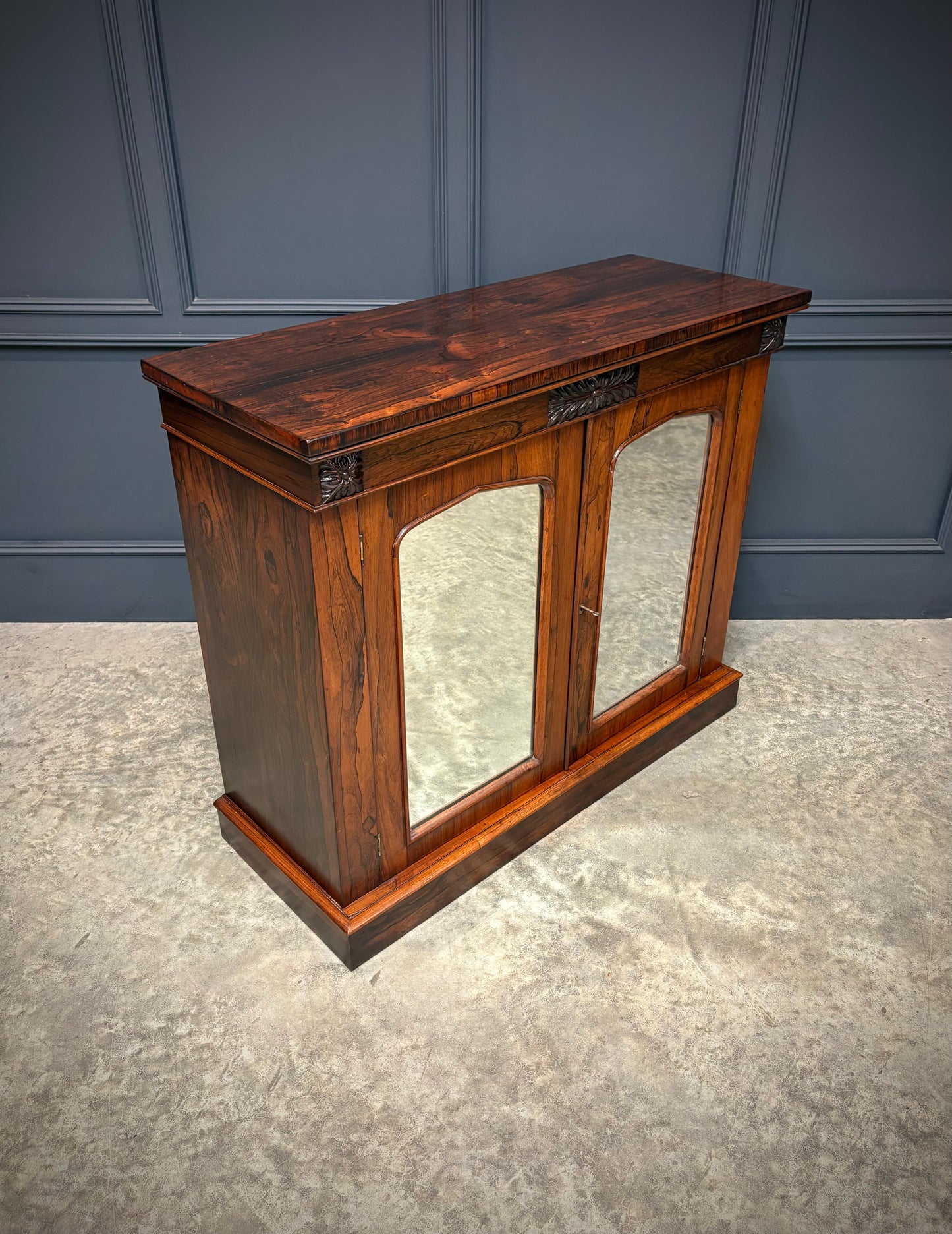 William IV rosewood side cabinet