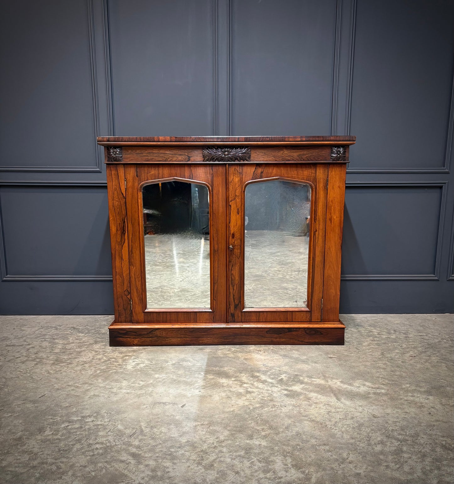 William IV rosewood side cabinet