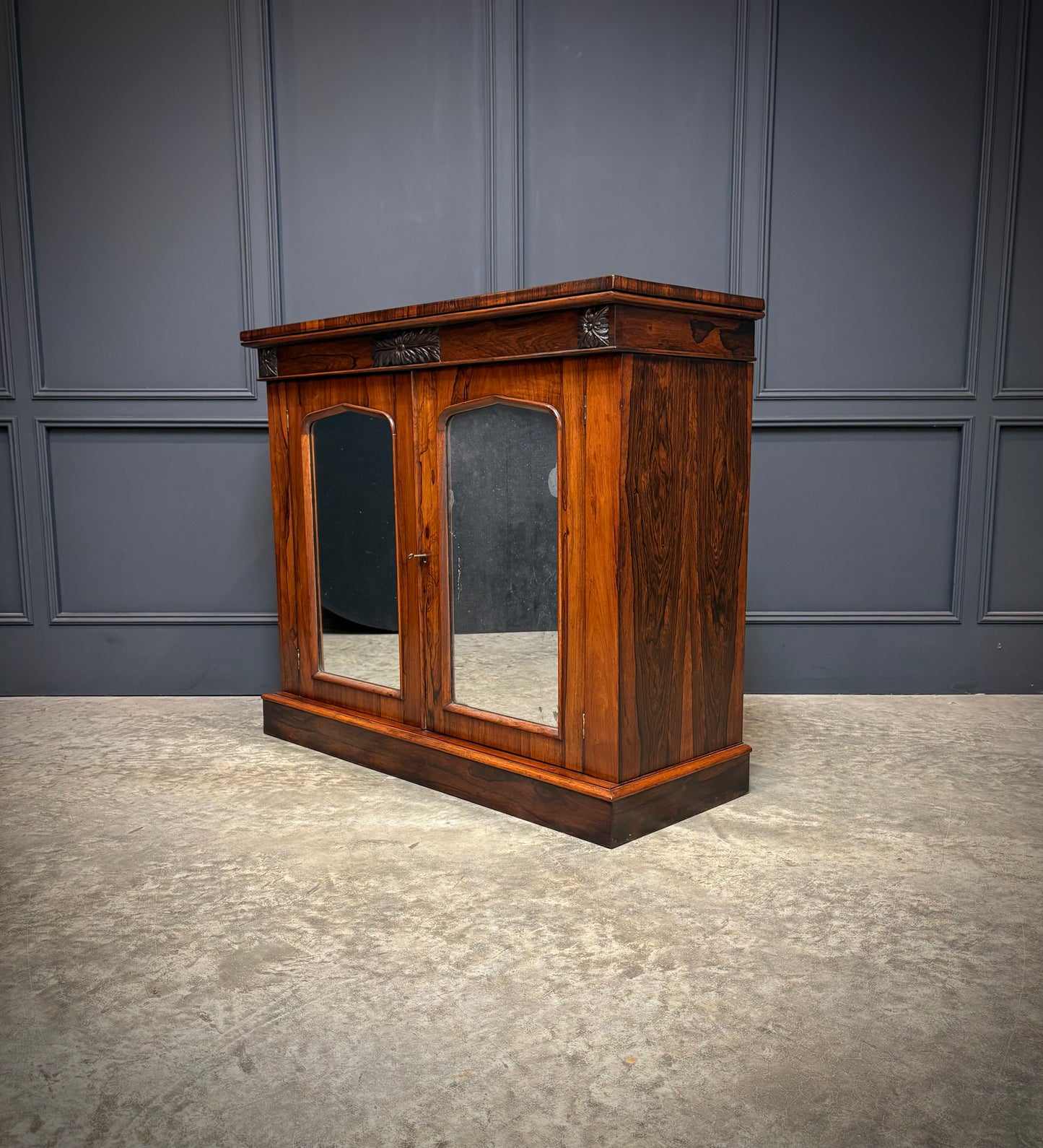 William IV rosewood side cabinet