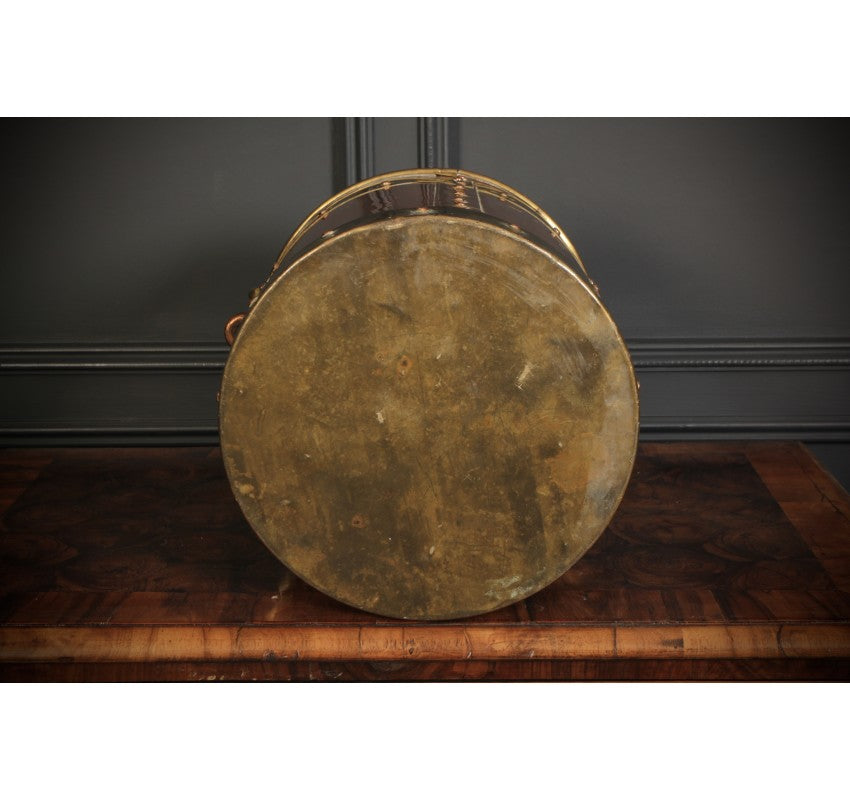 19th Century Riveted Brass & Copper Coal Bucket