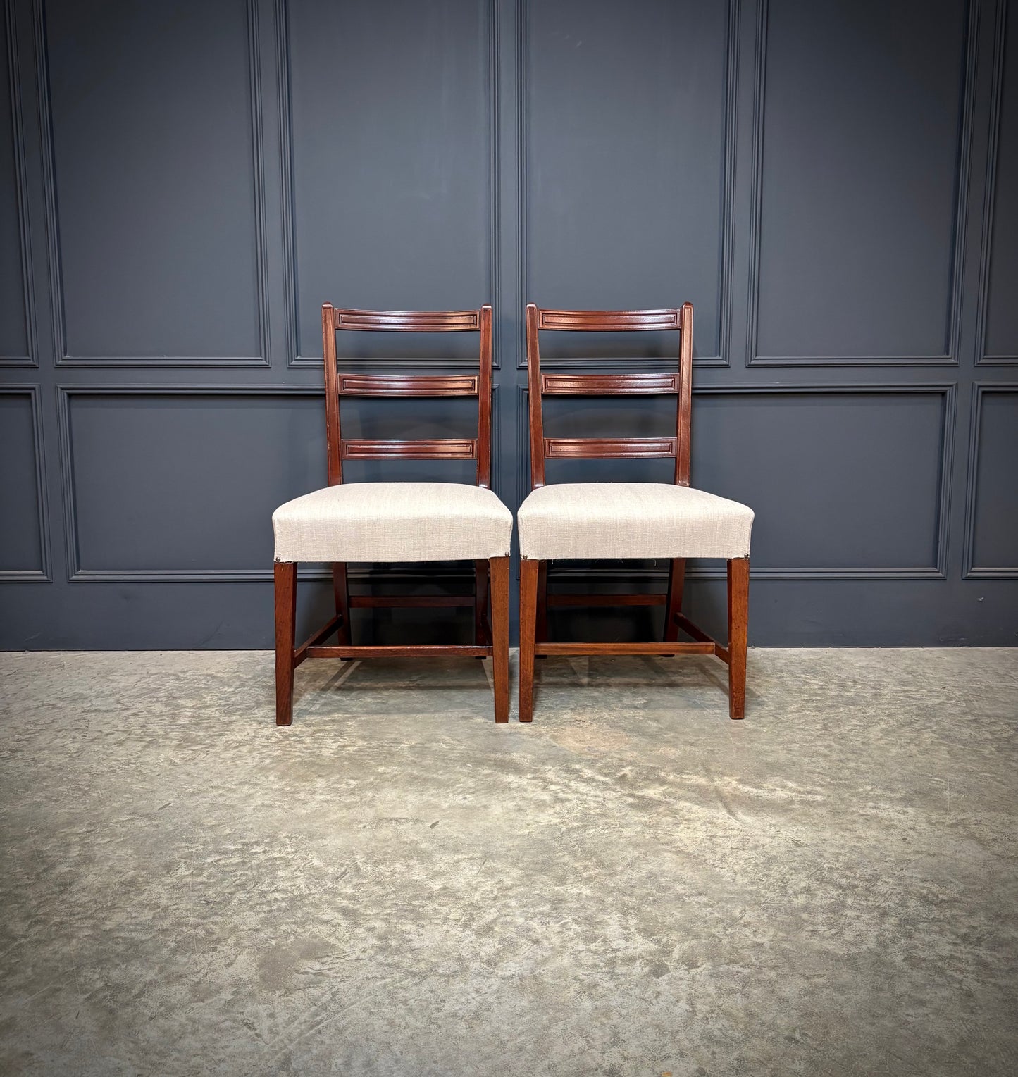 Set Of Eighteen Georgian Mahogany Dining Chairs