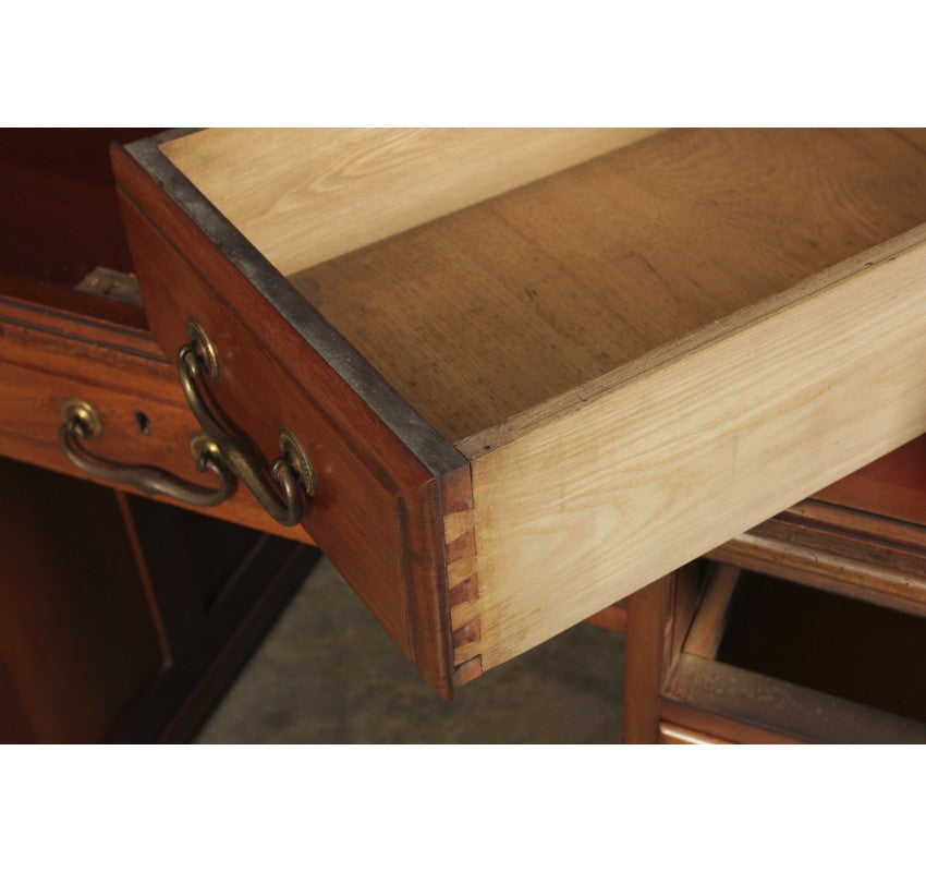 Walnut Roll Top Desk