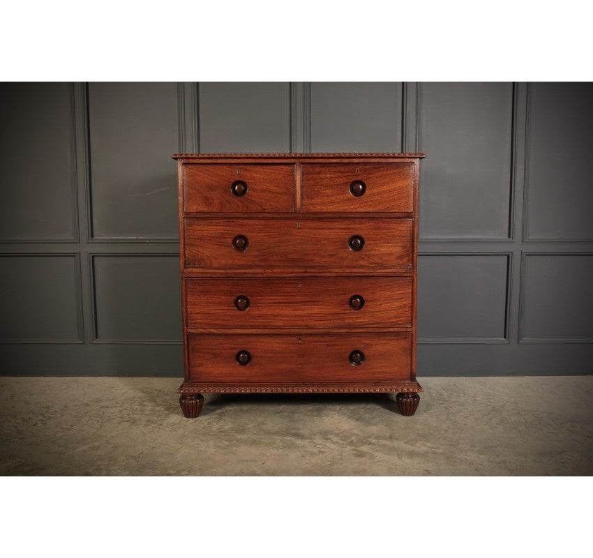 Anglo Indian Padauk Wood Military Chest